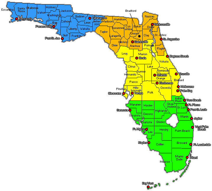 Mapa Florida